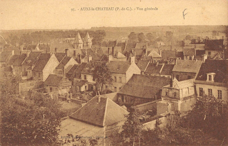 Carte postale ancienne Auxi Le Chateau Vue Generale