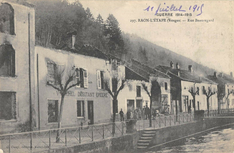 Carte postale ancienne Raon L'Etape Rue Beauregard