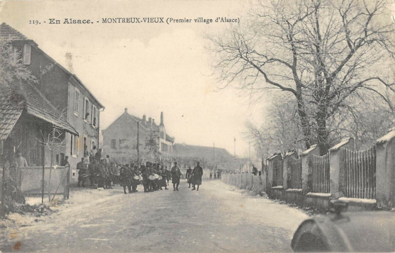 Carte postale ancienne Montreux Vieux Premier Village D'Alsace à Montreux-Vieux