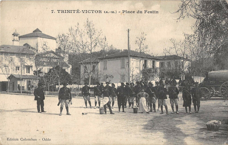 Carte postale ancienne Trinite Victor Place Du Festin