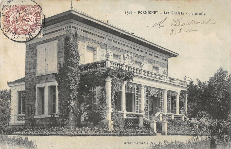 Carte postale ancienne Pornichet Les Chalets Farniente à Pornichet