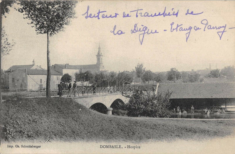 Carte postale ancienne Dombasle Hospice