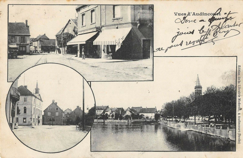 Carte postale ancienne Vues D'Audincourt à Audincourt