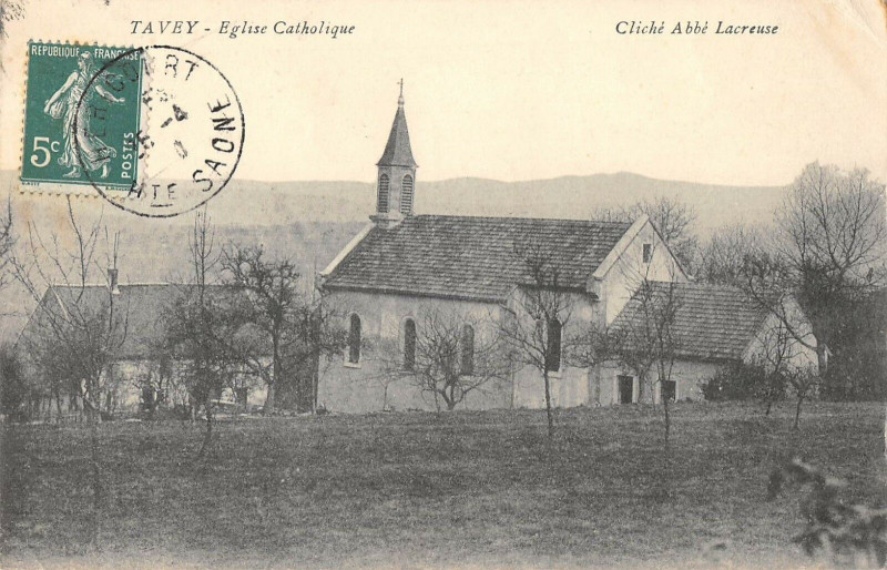 Carte postale ancienne Tavey Eglise Catholique