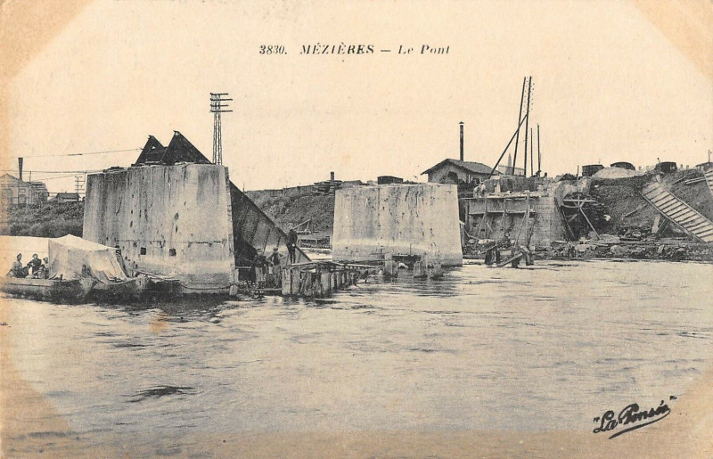 Carte postale ancienne Mezieres Le Pont