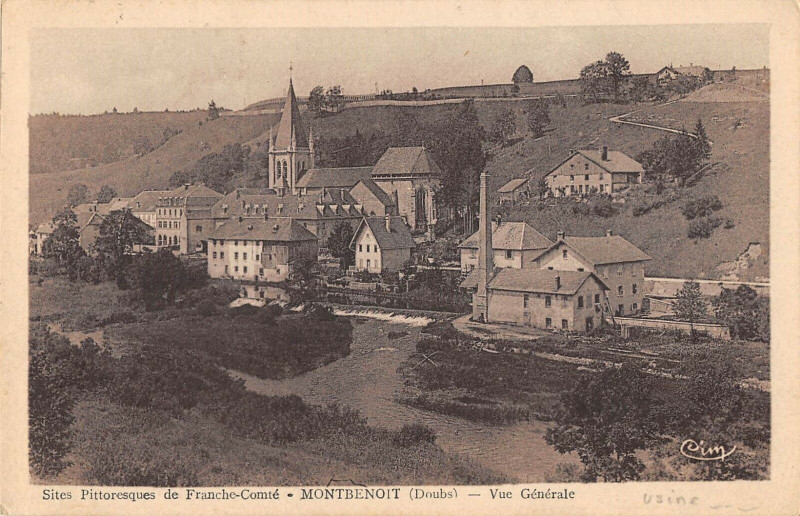 Carte postale ancienne Montbenoit Vue Generale à Montbenoît