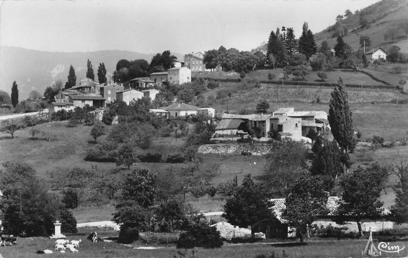 Carte postale ancienne Plan De Baix Vue Generale à Plan-de-Baix