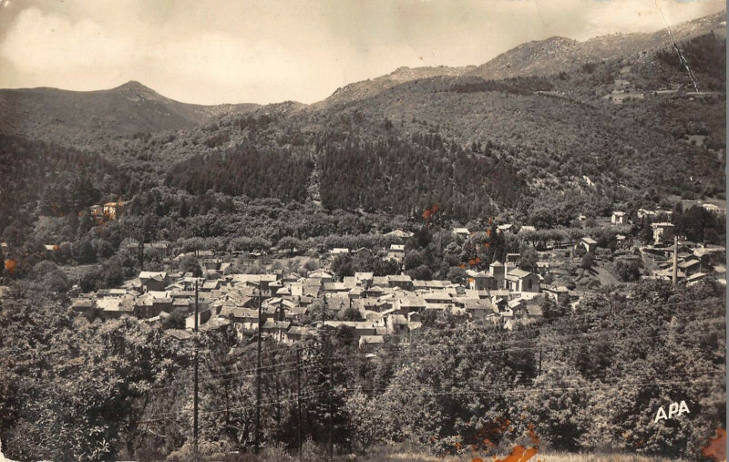 Carte postale ancienne Genolhac Vue Generale à Génolhac