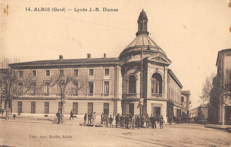 Carte postale ancienne Alais Lycee J.b.dumas