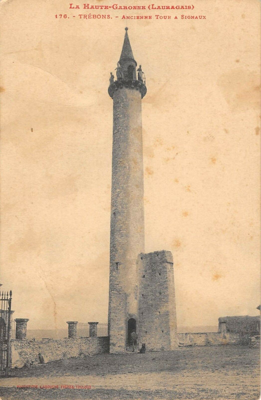 Carte postale ancienne Trebons Ancienne Tour A Signaux