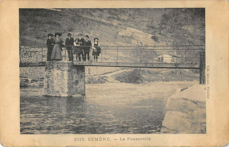 Carte postale ancienne Semene La Passerelle