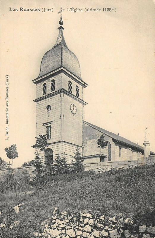 Carte postale ancienne Les Rousses L'Eglise aux Rousses