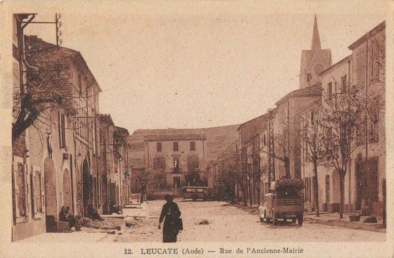 Carte postale ancienne Leucate Rue De L'Ancienne Mairie à Leucate