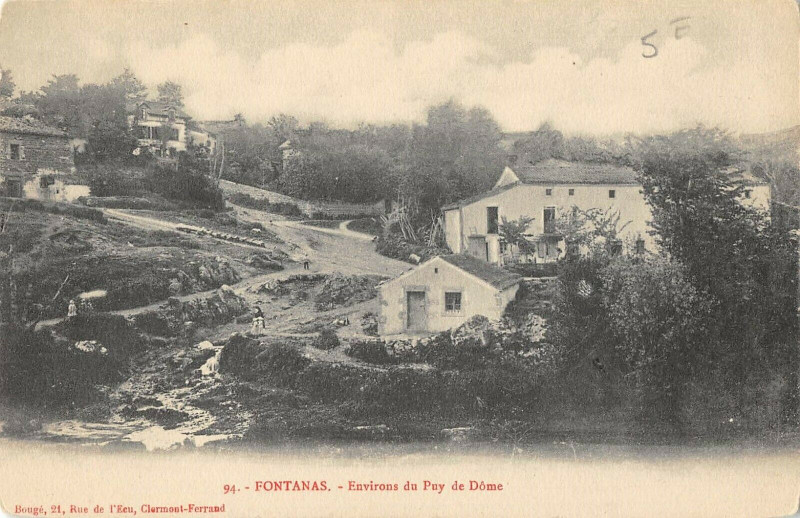 Carte postale ancienne Fontanas Environs Du Puy De Dome