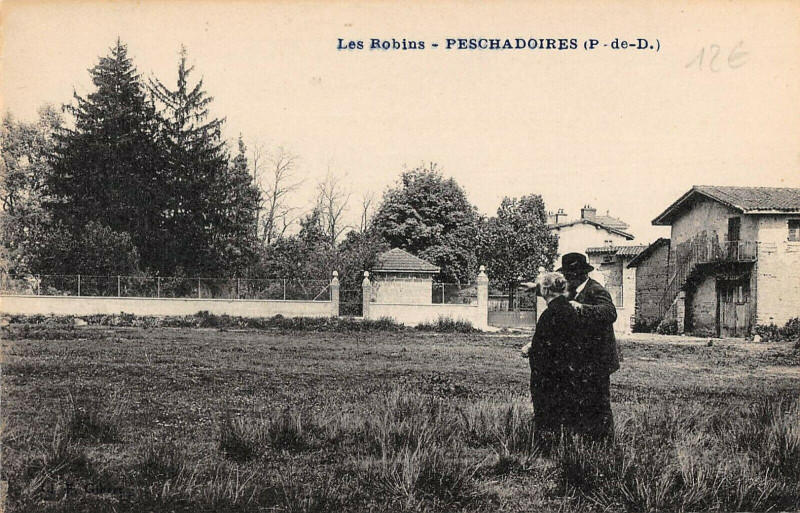 Carte postale ancienne Les Robins Peschadoires à Peschadoires