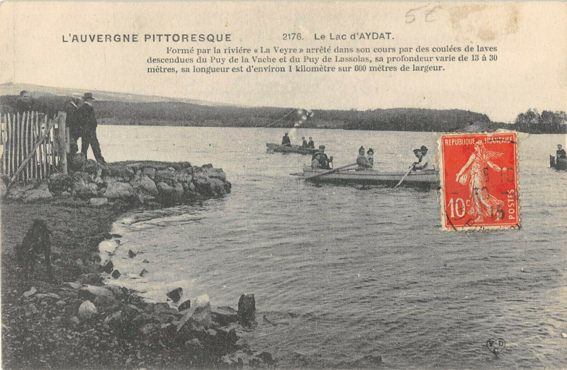 Carte postale ancienne Le Lac D'Aydat à Aydat