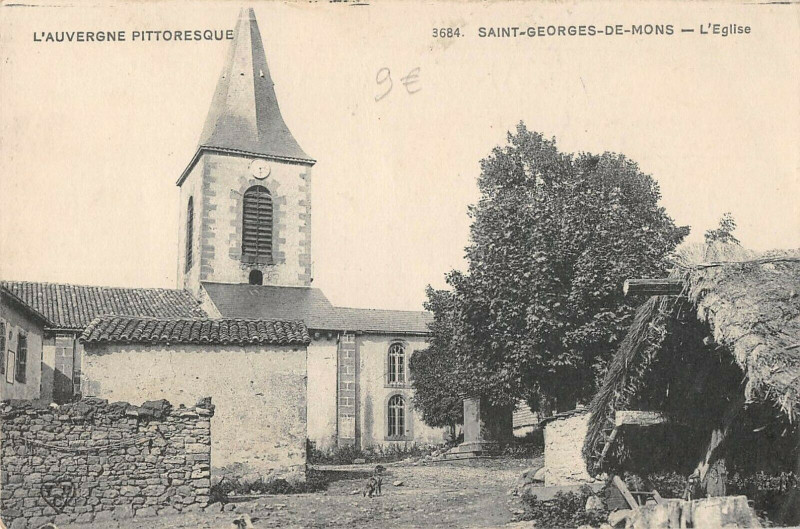 Carte postale ancienne Saint Georges De Mons Eglise à Mons