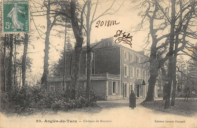 Carte postale ancienne Angles Sur Tarn Chateau De Boutaric à Anglès