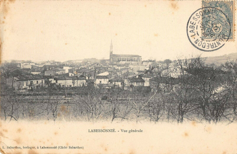 Carte postale ancienne Labessonnie Vue Generale