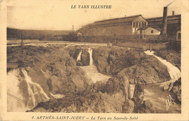 Carte postale ancienne Arthies Saint Juery Le Tarn Au Saut Du Sabo