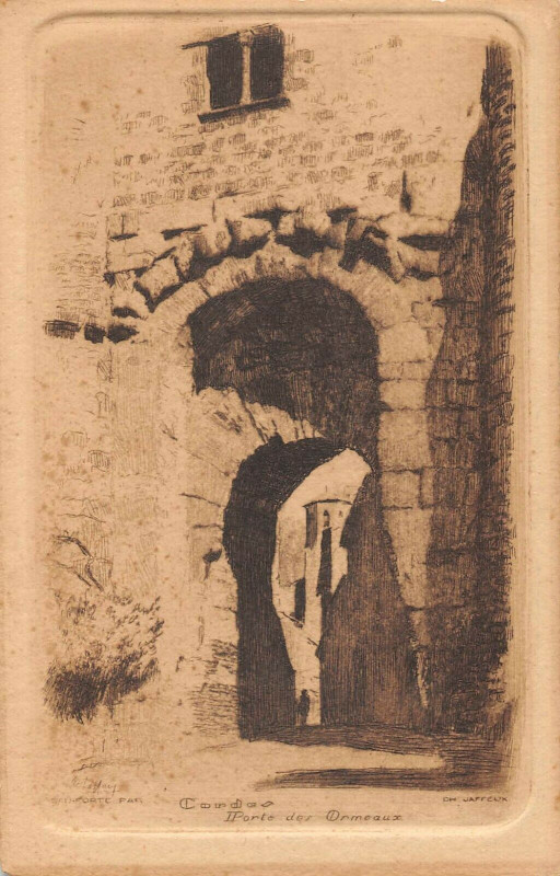 Carte postale ancienne Cordes Cpa Illustrateur Porte Des Ormeaux