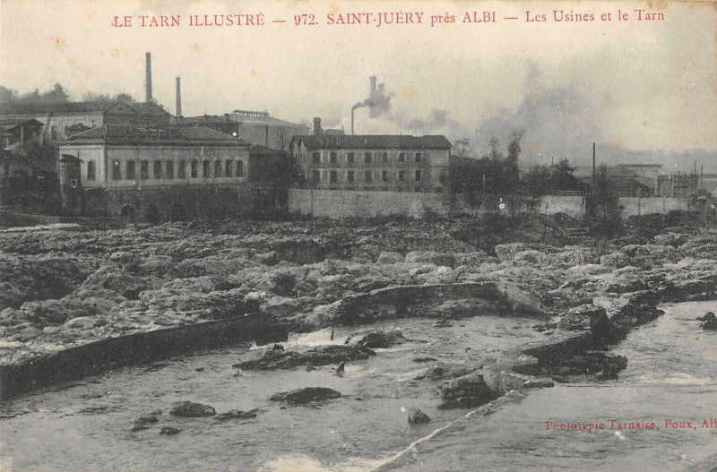 Carte postale ancienne Saint Juery Les Usines Et Le Tarn