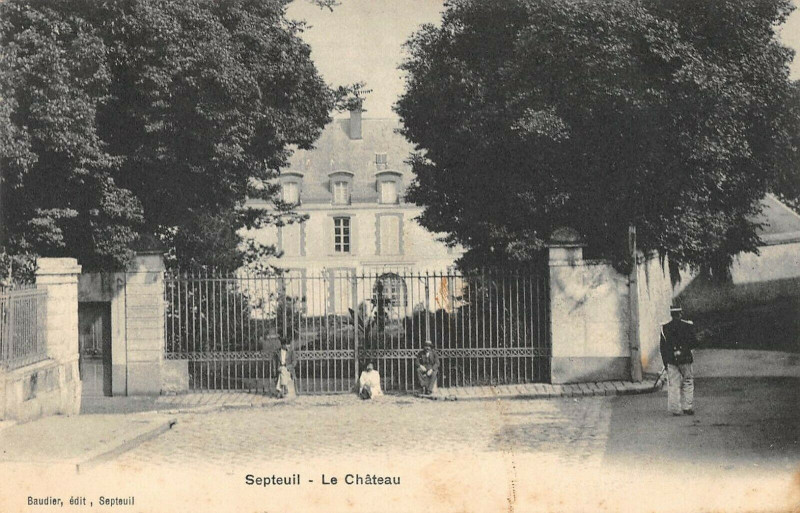 Carte postale ancienne Septeuil Le Chateau à Septeuil