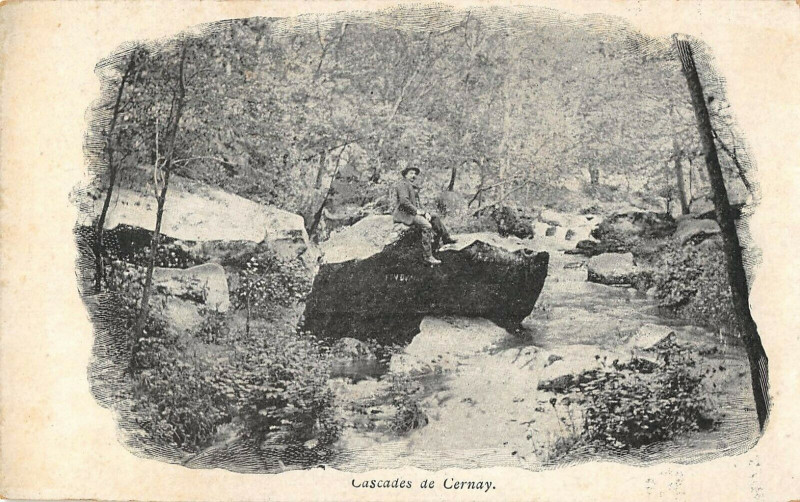Carte postale ancienne Cascade De Cernay