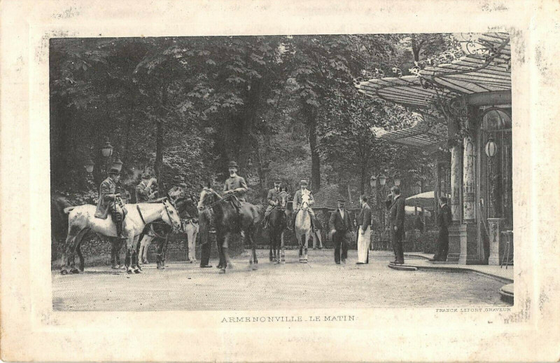 Carte postale ancienne Armenonville - Le Matin à Paris 16e