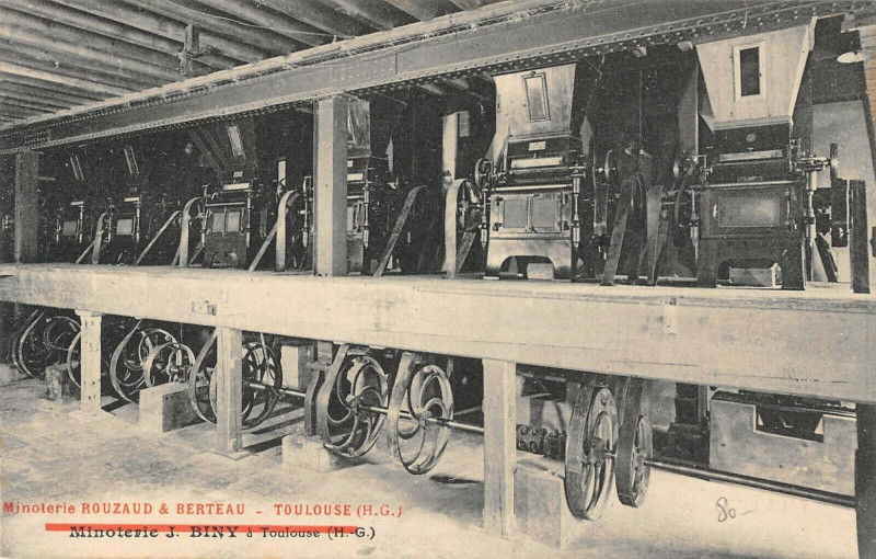 Carte postale ancienne Toulouse Minoterie Rouzaud Et Berteau A Toulouse Moulin A Cylindre à Toulouse