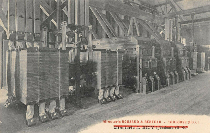 Carte postale ancienne Toulouse Minoterie Rouzaud Et Berteau A Toulouse Moulin A Cylindre (autre à Toulouse
