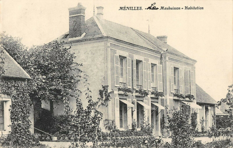 Carte postale ancienne Menille Maubuisson Habitation