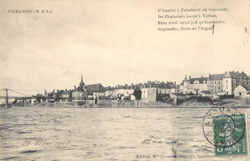 Carte postale ancienne Ingrandes