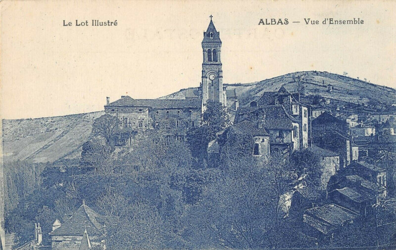 Carte postale ancienne Albas Vue D'Ensemble à Albas