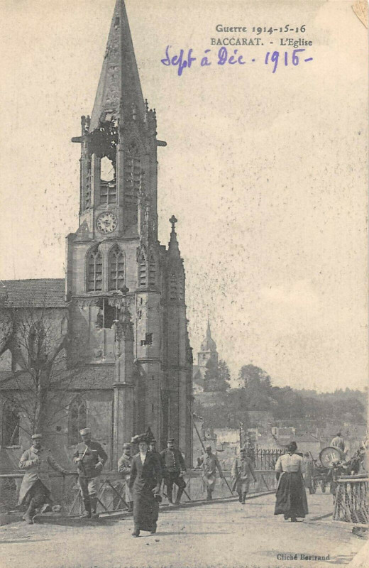 Carte postale ancienne Baccarat L'Eglise à Baccarat