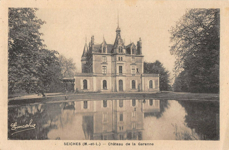 Carte postale ancienne Seiches Chateau De La Garenne