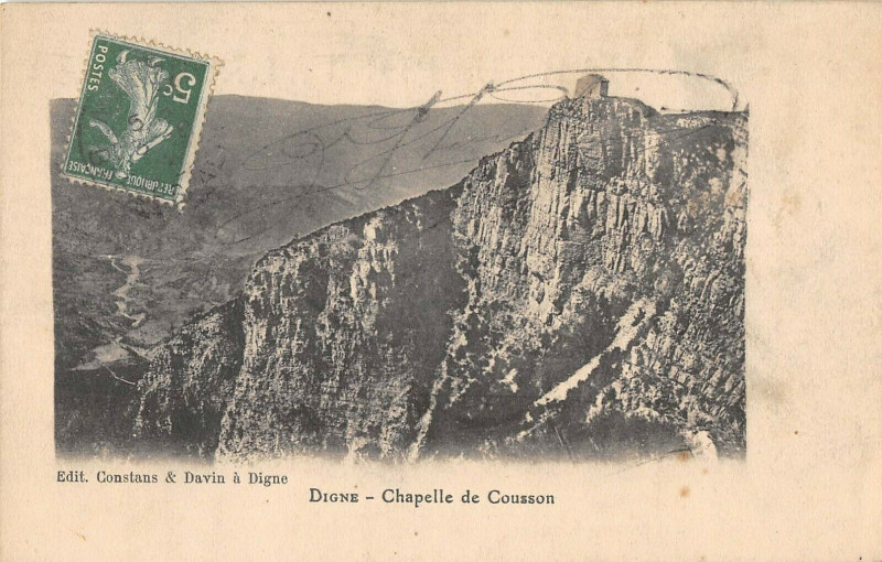 Carte postale ancienne Digne Chapelle De Cousson