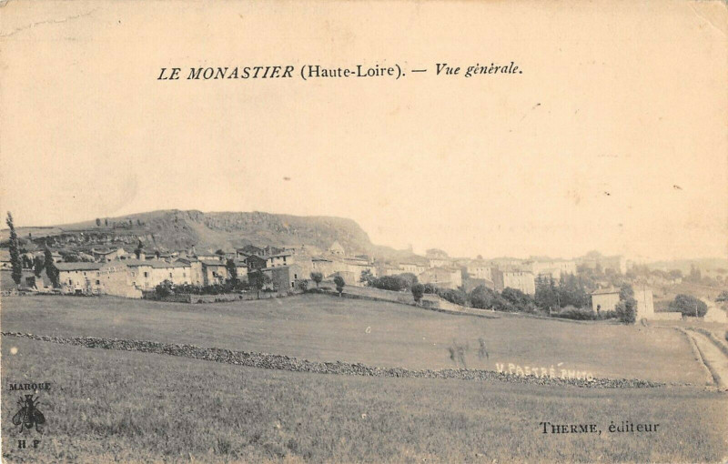 Carte postale ancienne Le Monastier Vue Generale