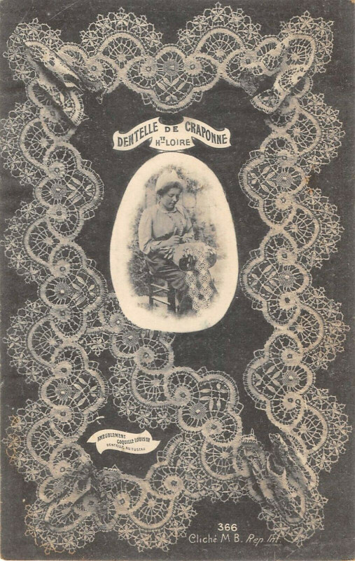 Carte postale ancienne Dentelle De Craponne