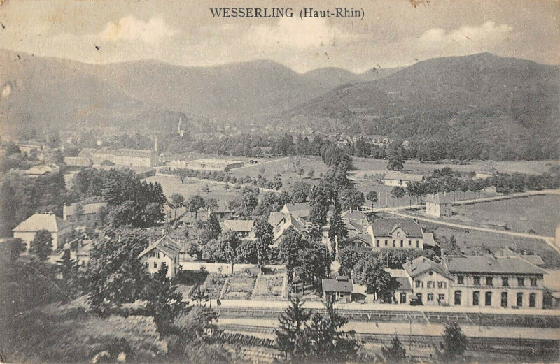 Carte postale ancienne Wesserling Haut Rhin
