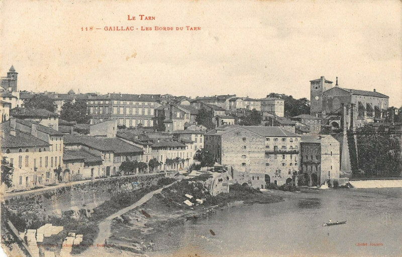 Carte postale ancienne Gaillac Les Bords Du Tarn à Gaillac