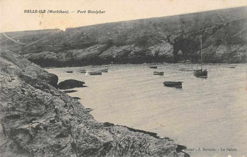 Carte postale ancienne Belle Ile Port Goulphar