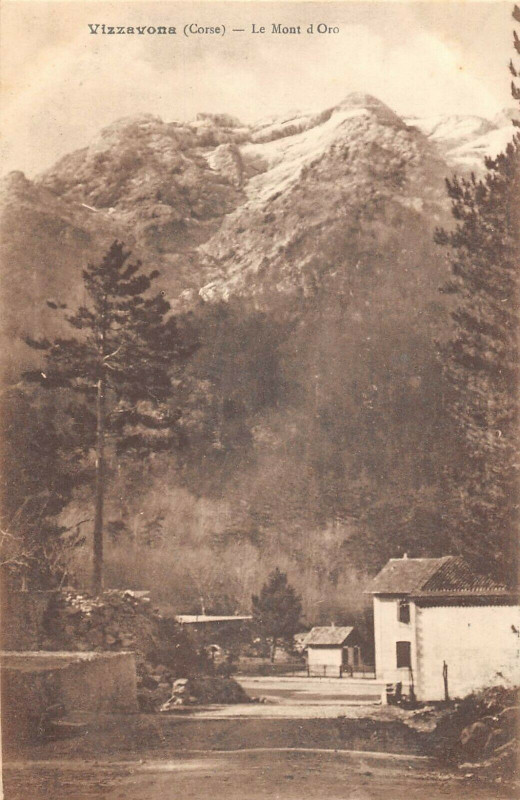 Carte postale ancienne 20 Corse Vizzavona Le Mont D'Oro