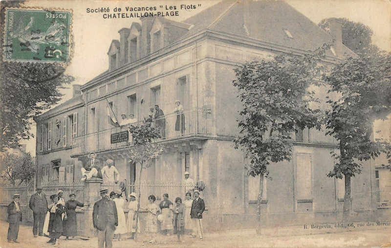 Carte postale ancienne Chatelaillon Plage Societe Des Vacances Les Flots