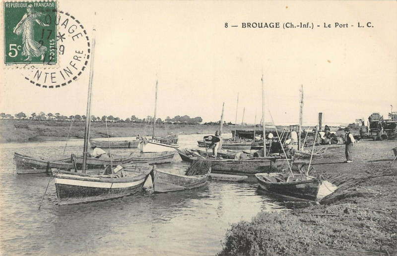 Carte postale ancienne Brouage Le Port