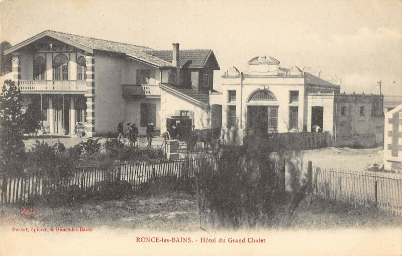 Carte postale ancienne Ronce Les Bains Hotel Du Grand Cerf