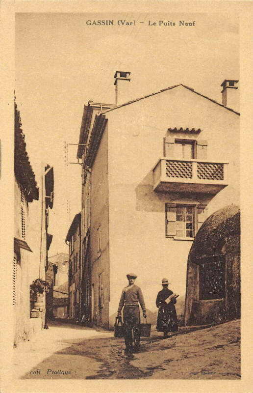Carte postale ancienne Gassin Le Puits Neuf à Gassin
