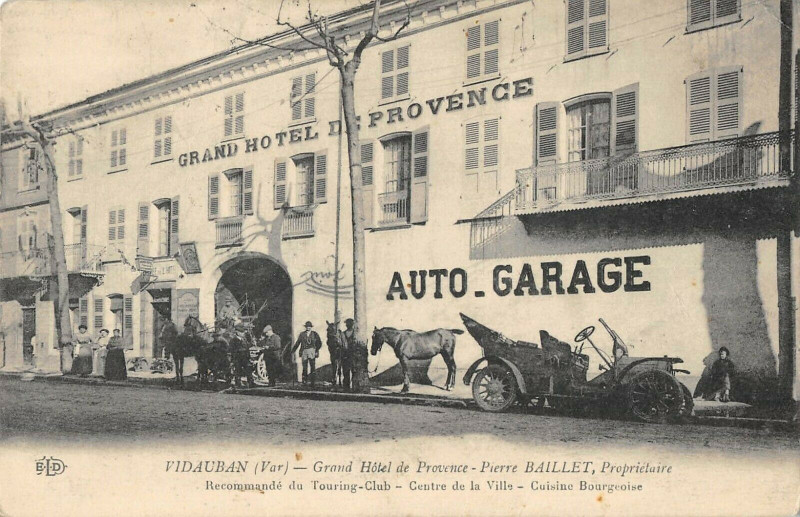 Carte postale ancienne Vidauban Grand Hotel De Provence Pierre Baillet à Vidauban