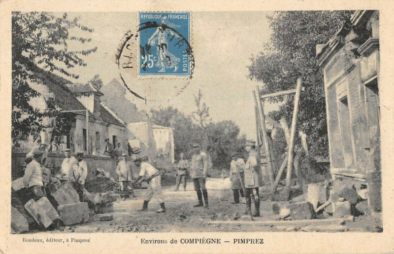 Carte postale ancienne Environs De Compiegne Pimprez à Compiègne