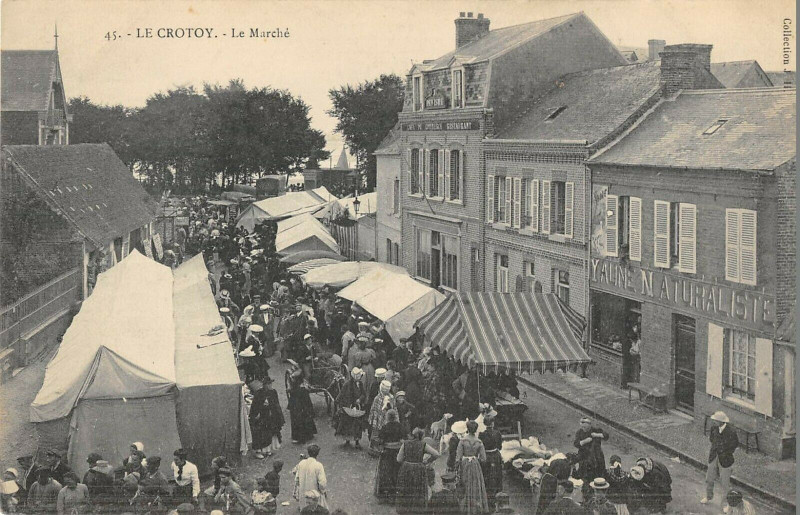 Carte postale ancienne Le Crotoy Le Marche au Crotoy